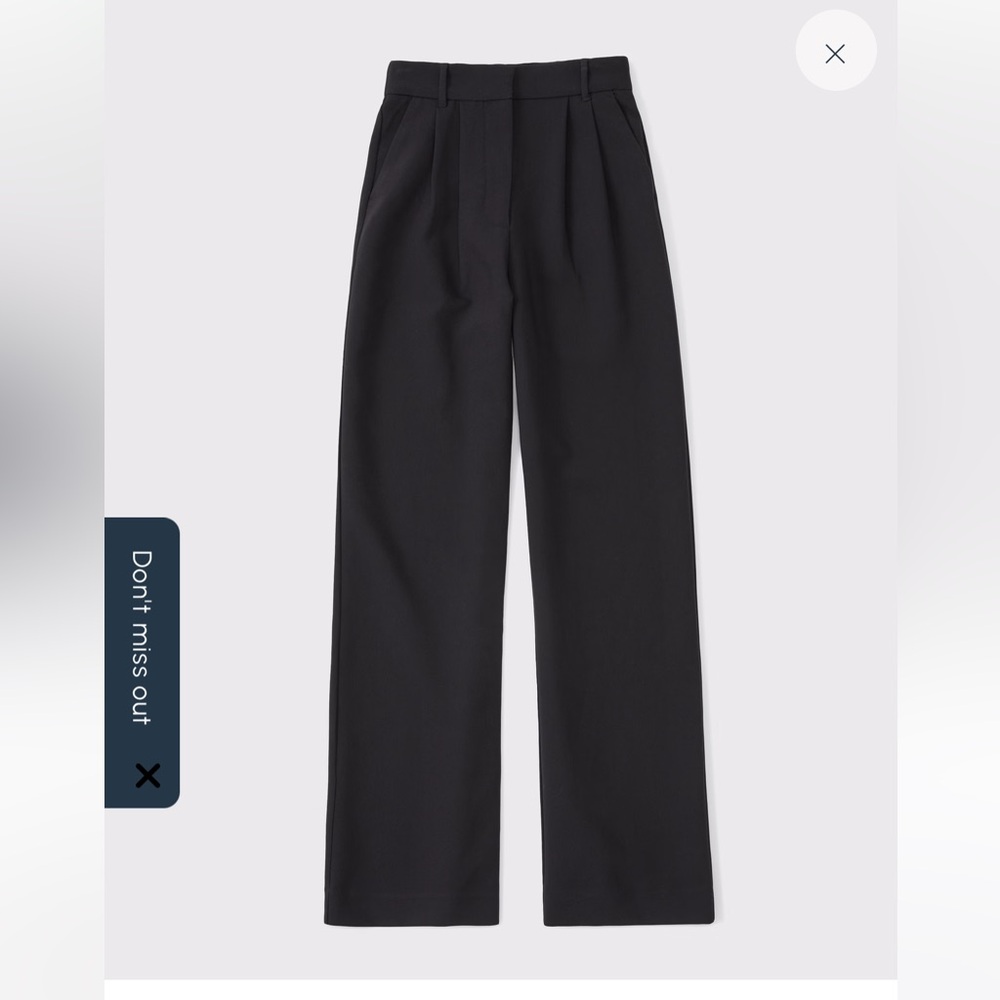 Abercrombie & Fitch Sloane Tailored Wide Leg Pant